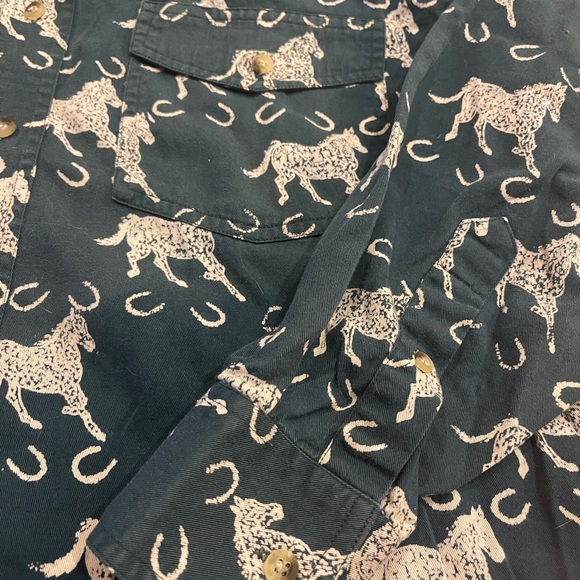 Crazy Cowboy Long Sleeve Rodeo Button-Up Shirt - Picture 5 of 5